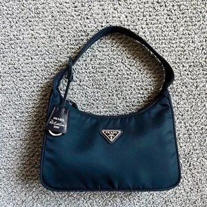 Prada Re-Edition 2000 Black Re-Nylon Mini Shoulder Bag